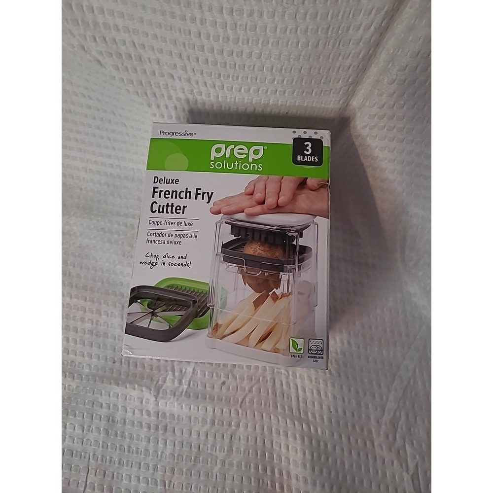 Prep Solutions 3-in-1‎ Deluxe French Fry Cutter 3 Blades Chop Dice & Wedge
